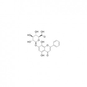 去甲漢黃芩素-7-0-葡萄糖醛酸苷（Glychionide A） | CAS No：119152-50-0	HPLC≥95%  10mg/支中藥對照品