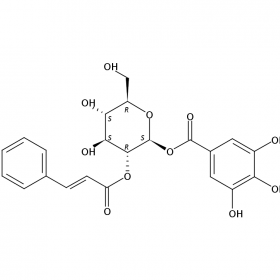 DR0103 2-O-肉桂酰基-1-O-沒食子酰基-β-D-葡萄糖苷 791836-69-6分析標準品/對照品