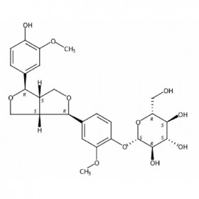 松脂醇 beta-D-吡喃葡萄糖苷 41607-20-9 HPLC≥98%	5mg/支對(duì)照品