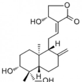 【樂美天】穿心蓮內(nèi)酯  CAS號：5508-58-7  HPLC≥98%  20mg/支中藥對照品標準品