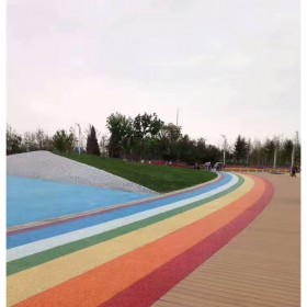 南川區 彩色透水混凝土道路 透水混凝土施工價格 彩色透水混凝土材料生產廠家   壓模混凝土材料廠家