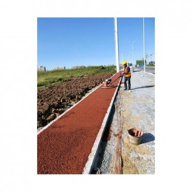 益陽市  透水混凝土 透水砼粘結膠 彩色透水地坪 推薦廠家 豪軒地坪 上門技術指導