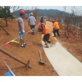 巴中市 彩色透水混凝土 透水地坪粘接料廠家 豪軒地坪 免費技術指導