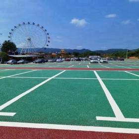 黔江區園林道路彩色地坪 透水混凝土粘接劑  透水混凝土批發價格