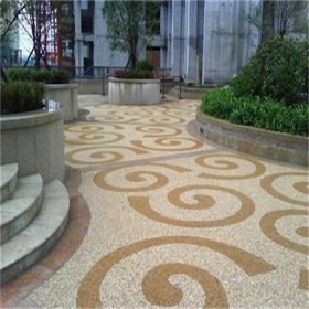 露骨彩色透水混凝土 操場彩色混凝土 廠家出售