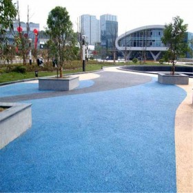 彩色生態透水混凝土地坪 透水混凝土增強劑 透水混凝土材料廠家 彩色透水砼膠粉廠家 免費輔導