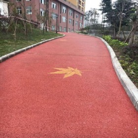 細粒式彩色透水混凝土 彩色耐磨混凝土 生態透水路面 制造廠