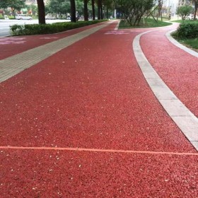 彩色透水混凝土地坪 透水混凝土路面材料生產廠家 歡迎到廠參觀