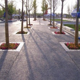 彩色透水地面 園林道路彩色透水混凝土 生態透水路面 廠家口碑推薦
