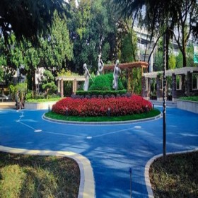 南平市 生態(tài)透水混凝土 5CM彩色透水砼 透水性混凝土彩色路面 免費(fèi)送貨到工地