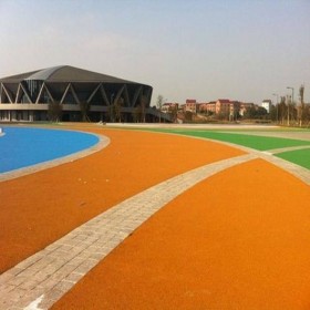 鄂州市 透水性混凝土彩色路面 彩色強固透水混凝土 海綿透水地坪 材料生產廠家