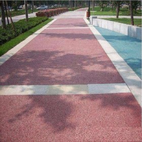 永州市 透水混凝土街道 彩色整體透水路面 生態透水混凝土 量大免費送貨到工地