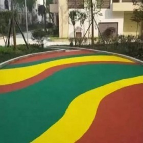 晉城市 彩色混凝土 生態透水混凝土 海綿透水地坪 透水混泥土施工公司