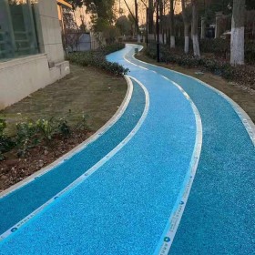 許昌市 露骨彩色透水混凝土 園林道路彩色混凝土 生態透水地坪 材料廠家直銷