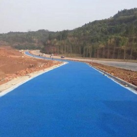 清鎮市 綠道彩色路面 彩色混凝土地坪 透水道路施工 可郵寄樣品 造價評估
