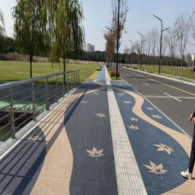 咸陽市 室外透水路面 透水混凝土地面 彩色砼原材料 現貨供應
